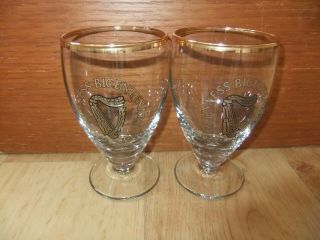 2 X RARE GUINNESS BICENTENARY GLASSES 1759 - 1959 2