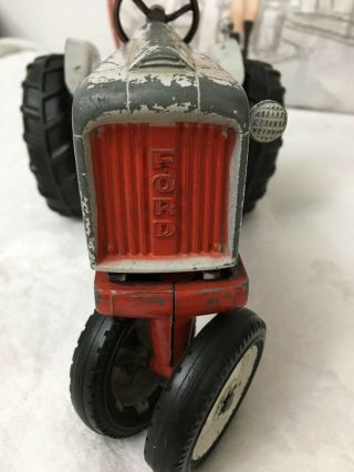 Vintage Collectible Cast Iron Hubley Ford Tractor 2