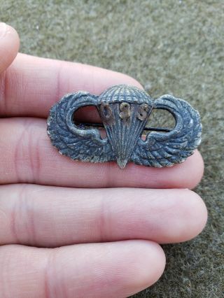 Wwii Us Army Oss Office Of Strategic Services Theater Made Airborne Wings Pin
