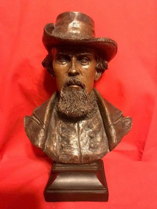 Ron Tunison Nathan Bedford Forrest Civil War Cold Cast Bronze Bust 201/350