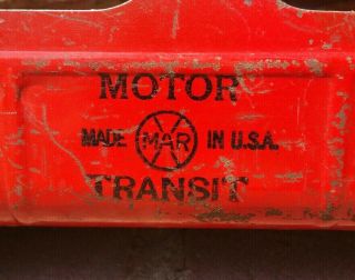 Antique Marx Motor Transit Pressed Steel Red Truck Trailer All 8