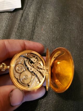 14K GOLD 1912 E Howard Vintage Pocket Watch 17 Jewel 4