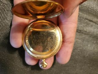 14K GOLD 1912 E Howard Vintage Pocket Watch 17 Jewel 5