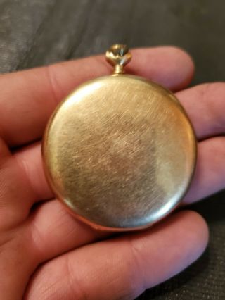 14K GOLD 1912 E Howard Vintage Pocket Watch 17 Jewel 7