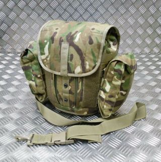 British Army Gas Mask Bag Mtp Camo Field Pack / Respirator Case Molle G1