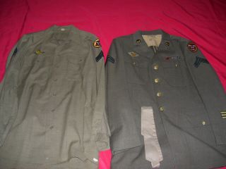 Wwii Id’d Tank Destroyer Uniform,  Photos,  Trench Art & Pillow Cover