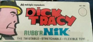 VINTAGE 1968 Dick Tracy JOE JITSU Rubb ' r NIK Bendy 4