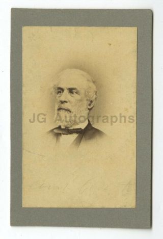 Robert E.  Lee - Portrait Taken By Brady In 1866 - Cdv Portrait