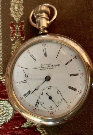 Paillard Pocket Watch (illinois W.  Co. ) Non - Magnetic 17j,  16sz Runs Tlc