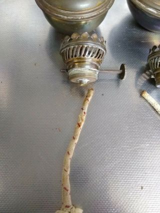 2 Vintage Brass Kelly Pixie Nursery Oil Lamp.  ONE SHERWOOD LARGE SMALL 2
