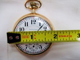 South Bend 21 Jewel Open Face 227 Railroad Pocket Watch - Fahys Case - - NR 3