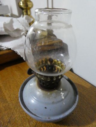 Vintage Nursery KELLY PIXIE Paraffin OIL LAMP GLASS SHADE order 6