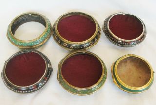 Extremely Rare 6 Verge Pocket Watch Cases Tortoise Shell And Shagreen 1720 - 1780
