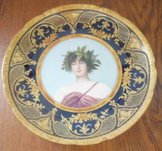 Royal Vienna Porcelain Portrait Plate 