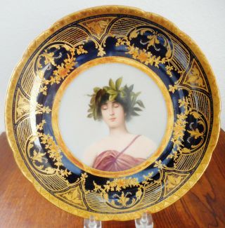 Royal Vienna Porcelain Portrait Plate 