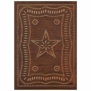 Handcrafted Distressed Rusty Tin Federal Star Cabinet Panel/ 10x14