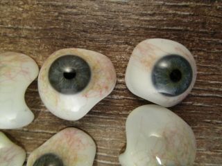 , RARE,  10 human prosthetic glass eyes Lauscha / Germany c1930 10