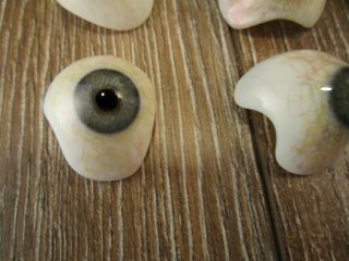 , RARE,  10 human prosthetic glass eyes Lauscha / Germany c1930 2