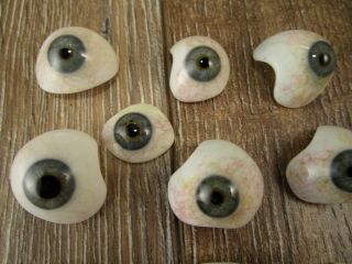 , RARE,  10 human prosthetic glass eyes Lauscha / Germany c1930 4