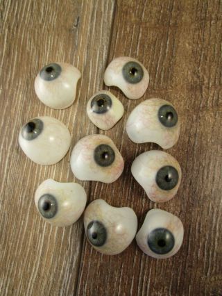 , RARE,  10 human prosthetic glass eyes Lauscha / Germany c1930 7