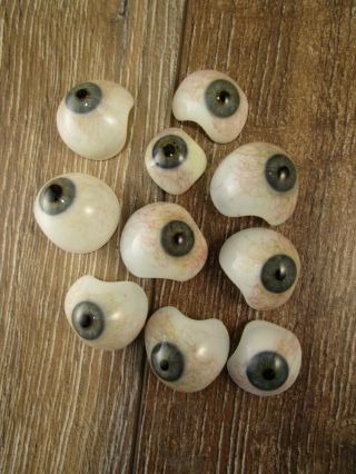 , RARE,  10 human prosthetic glass eyes Lauscha / Germany c1930 8