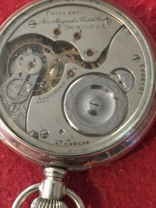 Paillard Non - Magnetic Watch Co. ,  16 S,  17j,  Display Back,  Runs & Keeps Time 2