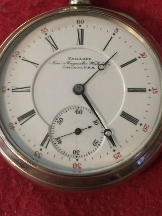 Paillard Non - Magnetic Watch Co. ,  16 S,  17j,  Display Back,  Runs & Keeps Time 3