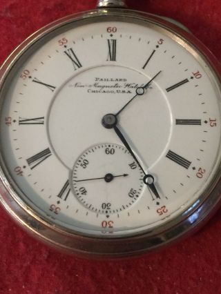 Paillard Non - Magnetic Watch Co. ,  16 S,  17j,  Display Back,  Runs & Keeps Time 7