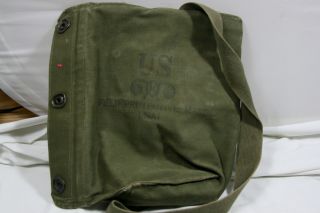 Vintage Us Military Field Protective Gas Mask Bag M9a1 Pouch