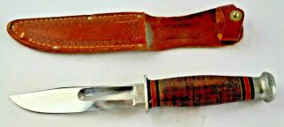 A,  Wwii Us Fighting Knife Kinfolks Pilot Survival Army Usn Bowie Hunting