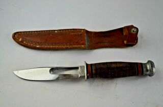 A,  WWII US Fighting Knife Kinfolks Pilot Survival Army USN Bowie Hunting 2
