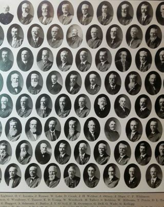 IDENTIFIED G.  A.  R.  CHARLOTTE MICHIGAN CIVIL WAR PHOTO LOOMIS KELLOGG HASLETT WWI 4