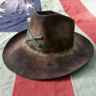 Indian Or Spanish American War Slouch Hat Post Civil War