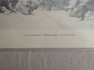 Civil War Photo Cock Fighting - Petersburg - August 1864 - Library of Congress 2