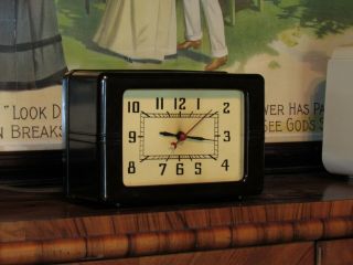 Lackner vintage bakelite clock not neon 3