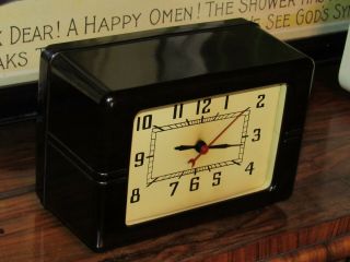 Lackner vintage bakelite clock not neon 4