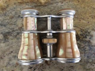 Vintage Antique Mother Of Pearl French Lemaire Paris Opera Glasses