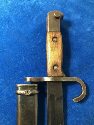 WW2 JAPANESE BAYONET w SCABBARD JINSEN ARSENAL WWII 7