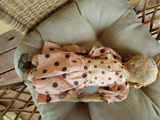 OOAK Primitive Artist Made Cloth Rag MY DOLLY LITTLE SIS ANN by Sharon Stevens 5