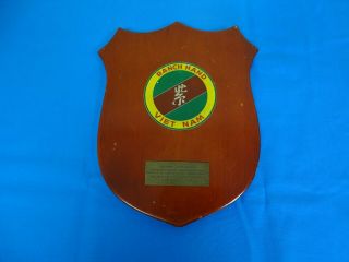 Vietnam War Era Plaque,  Ranch Hand To Col.  Moran 12th Air Sqd (21)