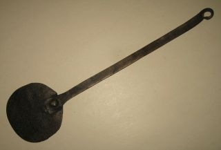 Old Antique Vintage Hand Forged Iron Steel Spatula Metal Kitchen Implement 2