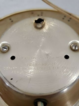 Vintage Mid Century General Electric Telechron Wall Clock Model 2H101 4