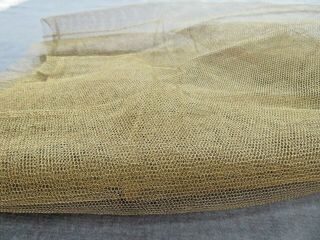 Antique Lightly Metallic Netting,  Bronze Color,  Small Scale,  36 " X 32.  5 ",  Dolls