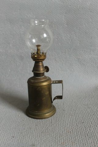 Vintage French Brass Pigeon Oil Lamp (Lampe Olympe) in Order 5