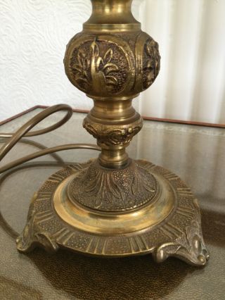 Vintage Solid Brass 12 Inch Lamp