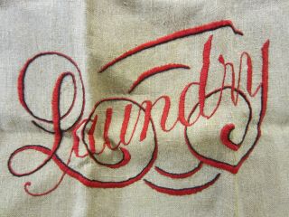 Vintage Linen Embroidered 