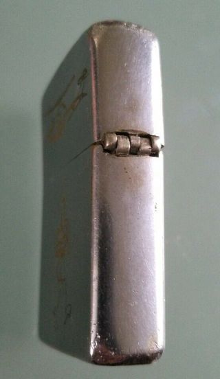 Vietnam Zippo Lighter MACV Middle Finger Huey Cobra Double Sd Engraved Brass War 8