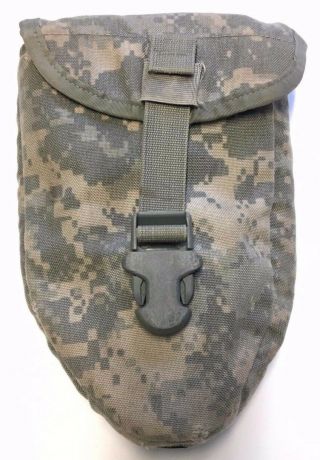 US Army Entrenching Tool Tri - Fold Folding Ames Shovel w Pouch 8