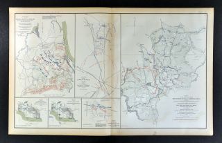 Civil War Map Battle Of Shiloh Harrison 