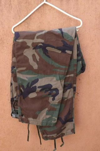 Us Army Woodland Camo Bdu Uniform Trousers.  Xl